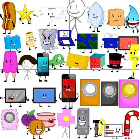 Bfdi Character Collection By Youtube2012 On Deviantart