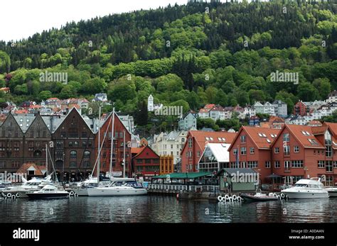 Bergen Waterfront Norway Stock Photo Alamy
