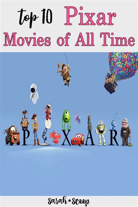 Top 10 Best Pixar Movies Of All Time Sarah Scoop
