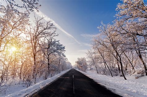 Autumn Winter Road Outdoors Hd Nature 4k Wallpapers Images