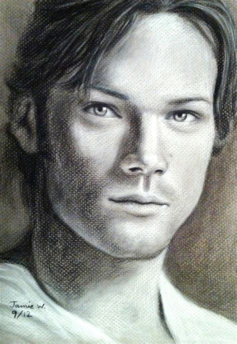 Sam Winchester Charcoal Drawing By Visualjamie On Deviantart