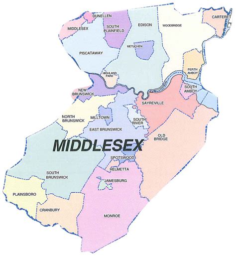 Middlesex County Map Weather Map
