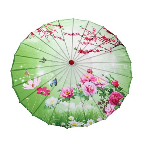 Umbrellas Chinese Silk Cloth Classical Style Decor Grandado