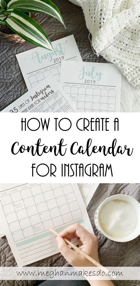 Content Calendar Ideas For Instagram Content Calendars Instagram