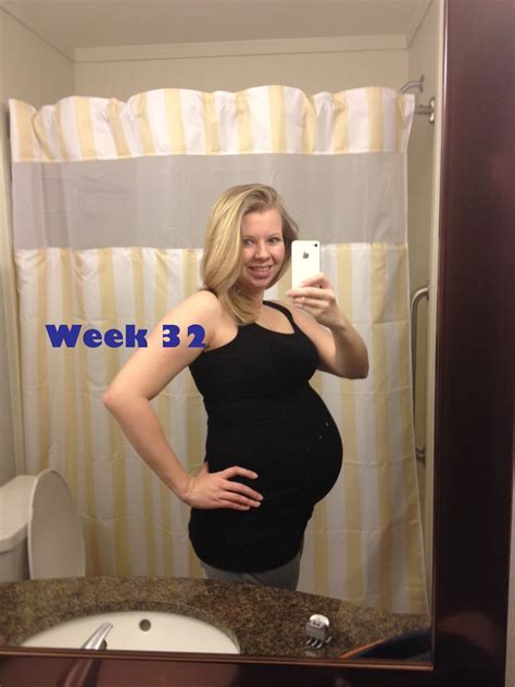 32 Weeks Pregnant And A Belly Picture Modernly Morgan