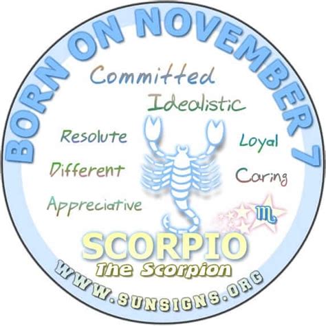 November 7 Zodiac Horoscope Birthday Personality Sunsignsorg