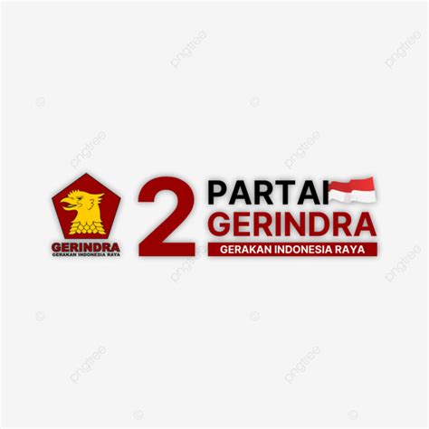 Gambar Logo Parti Gerindra Pilihan Raya Umum 2024 Grting Crads No 2