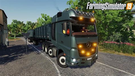 Mercedes Benz Actros Arocs Slt V10 For Fs19 Farming Simulator 19