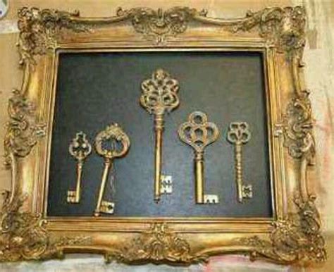 Displayed In An Ornated Picture Frame Antique Keys Vintage Keys