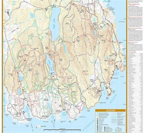 Acadia National Park Waterproof Trail Map Alpenglow Adventure Sports