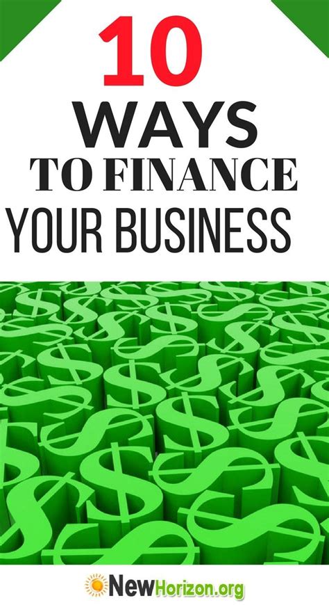 Different Ways To Finance Your Startup Business Start Up Business