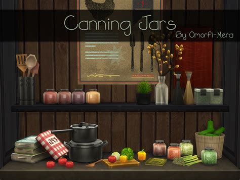 My Sims 4 Blog Resized Canning Jars By Omorfimera