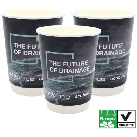 Compostable Branded Paper Cups Various Sizes Hederman Hassle Free