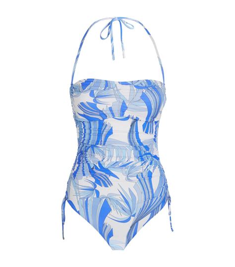 Melissa Odabash Blue Sydney Swimsuit Harrods Uk