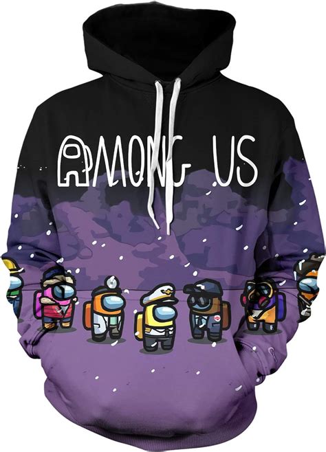 Among Us Hoodie 3d Sweatshirt Among Us Game Pullover Casual Outwear For