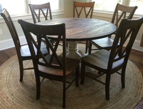 Wipe clean with a dry cloth. Allegany Round Farmhouse Table and Chair Dining Set ...