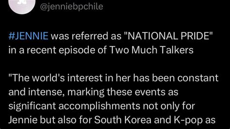 𝔖𝔥𝔯𝔞𝔳𝔞𝔫𝔪𝔞𝔏𝔶𝔞 on twitter rt jennieaceitgirl jennie being called “national prestige national