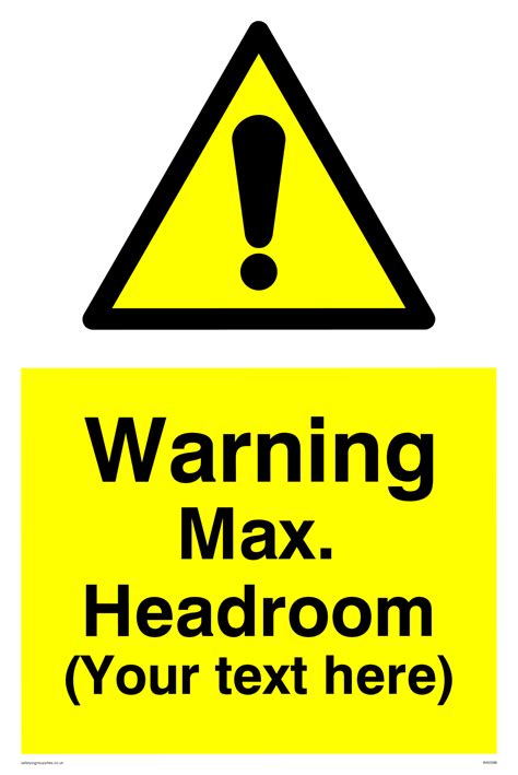Custom Warning Height restriction SIgn from Safety Sign Supplies