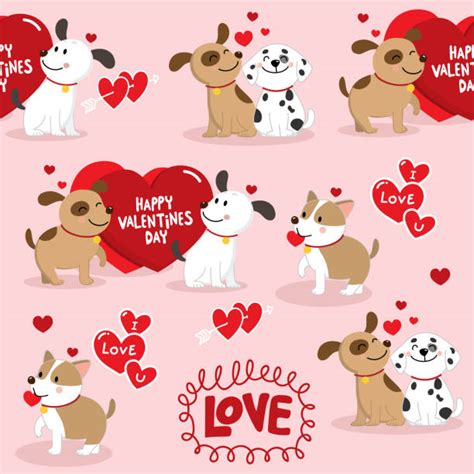 Dog Valentine Illustrations Royalty Free Vector Graphics And Clip Art