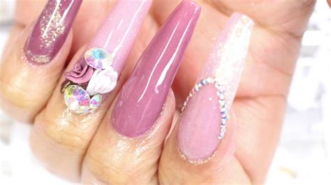 ¿buscando diseños de uñas de acrílico para el verano? Diseños De Uñas Acrilicas Rosas Con Piedras - Diseno de Unas