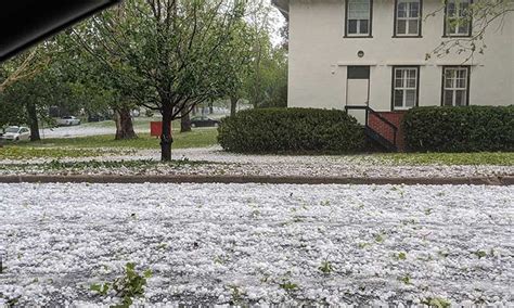 Giant Sized Hailstones Hit Parts Of Australian New South Wales State