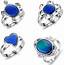 Amazoncom 4PCS Color Changing Mood Ring Turtle/Oval/Heart 