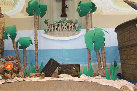 Our Shipwrecked Vbs Stage Vbs Crafts Shipwrecked Vbs Vbs Decorations