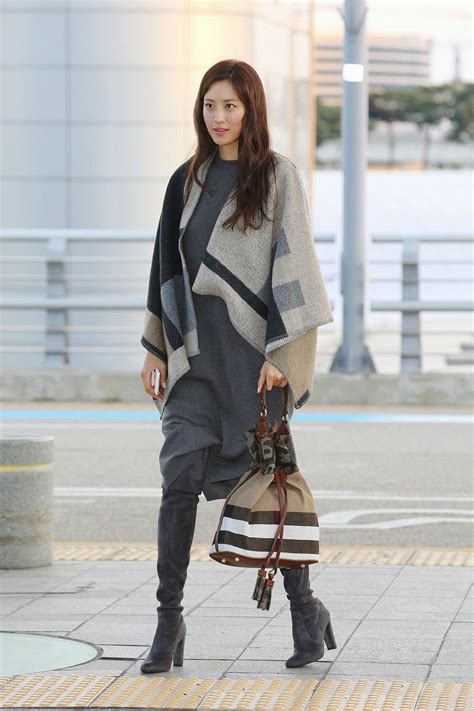 Claudia Kim Fashion Sweater Dress Style