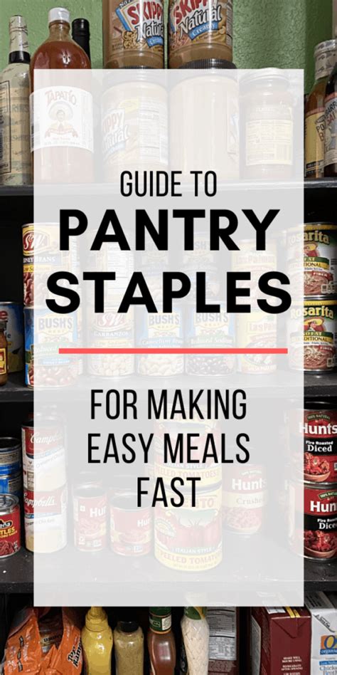 Pantry Staples Everyone Should Have Easy Good Ideas In 2020 Pantry