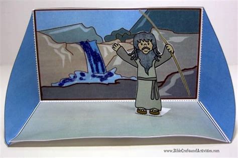 Craft For Water From The Rock Bible Crafts And Activities