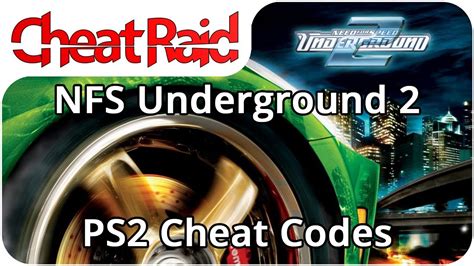 Need For Speed Underground 2 Cheat Codes Ps2 Youtube