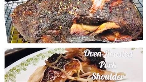 The roast temp will rise a bit even after you take it out of the oven so account for that in your cooking temp. Recipe For Bone In Pork Shoulder Roast In Oven : Two Men and a Little Farm: OVEN ROASTED PORK ...