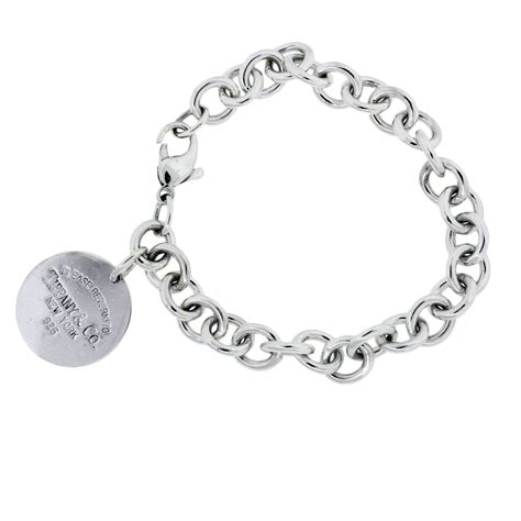 Tiffany And Co Sterling Silver Circle Charm Bracelet Boca Raton
