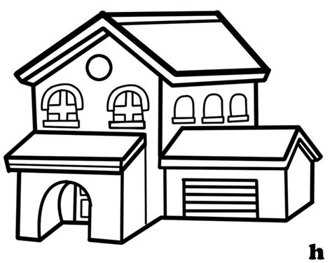 House In Black And White Clip Art Library