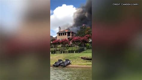 Raw North Texas Home Engulfed In Flames Youtube
