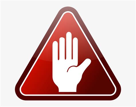 Warning Stop Hand Sign Clip Art Png Image Transparent Png Free