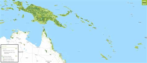 Rainforests In Australia Map 