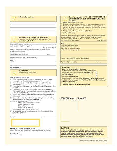 British Passport Application Form Nz Printable Form 2023