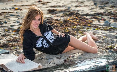 Black Surfboard Blonde Surf Girl Bikini Model Malibu Beach Flickr