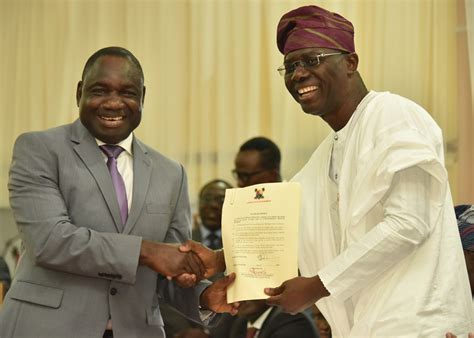 Photo News Sanwo Olu Swears In Newly Appointed Commissioners Special