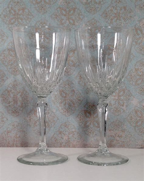 Luminarc Crystal Stemware 6 Wine Glasses S 2 By Southernpearlz