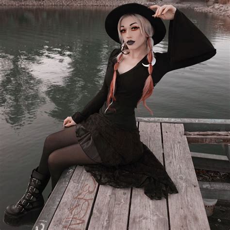 Womens Kimono Cardigan Black Cardigan Witch Fashion Gothic Fashion