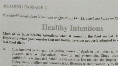 Healthy Intentions Answer Key YouTube