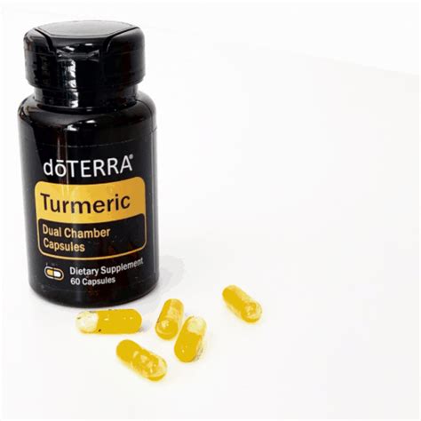 Doterra Turmeric Dual Chamber Capsules Desert Naturals Doterra