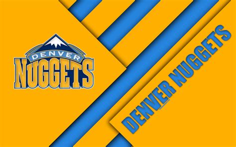 The reason was in anticipation of a merger between the american basketball association and national basketball association ; Download wallpapers Denver Nuggets, 4k, logo, material ...