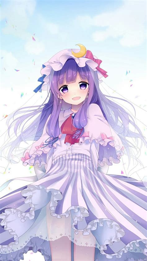Anime Wallpaper Hd Anime Kawaii Girl Purple