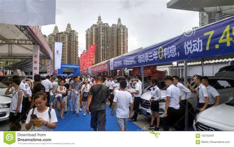 Shenzhen China Weekend Auto Show Sales People Are Watching Cars Or