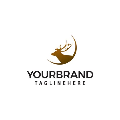 Deer Logo Design Concept Template Vector 590792 Vector Art At Vecteezy