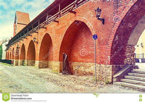 Ancient Wall Of Medieval Fortress Riga Latvia Stock Photo Image Of