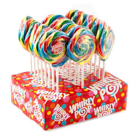 Whirly Pop Diamond Rainbow Lollipops • Lollipops And Suckers • Bulk Candy
